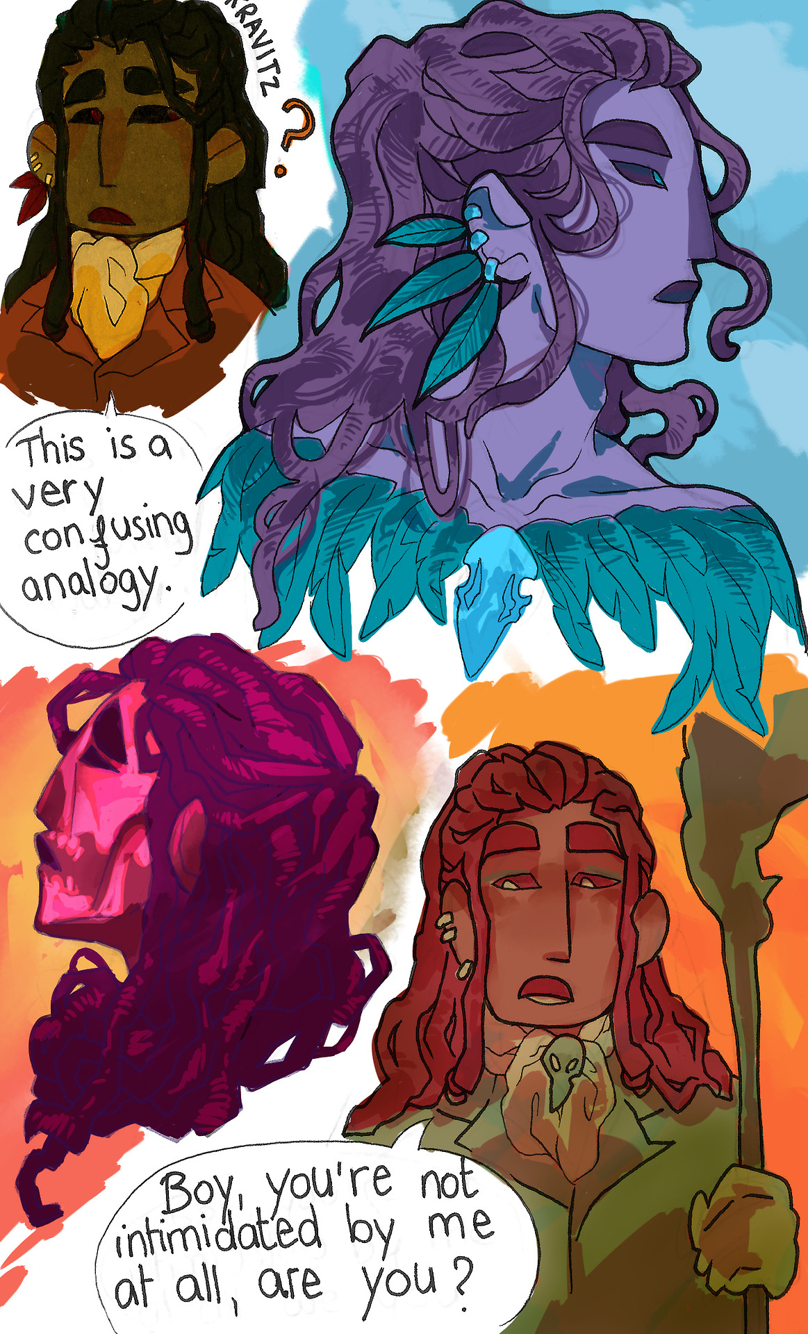 what-it-means-to-be-human: Some TAZ doodles of some of my favourite moments