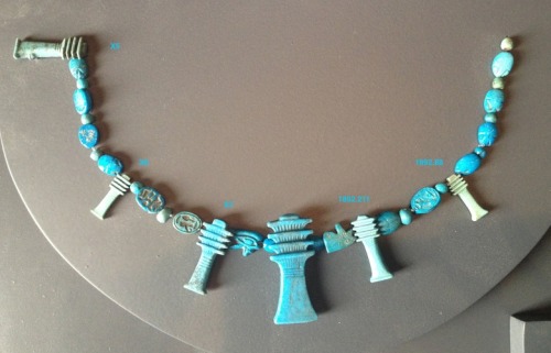 aic-african: Amulet of a Djed Column, Ancient Egyptian, -664, Art Institute of Chicago: Arts of Afri