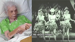 Porn photo sizvideos:  102 y/o Dancer Sees Herself on