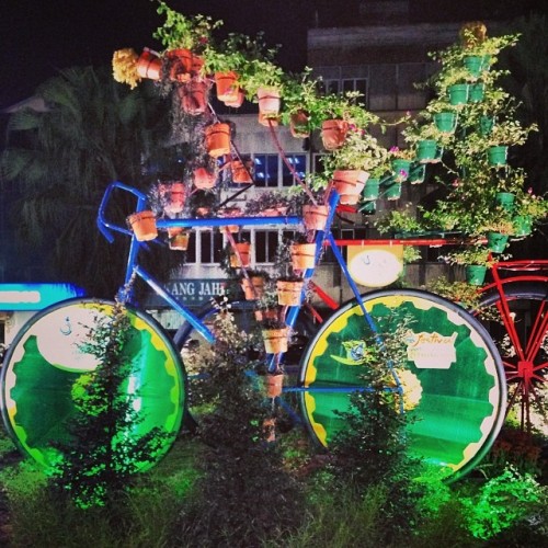 izninoni:  Pokok bunga basikal.. #creative #bicycle (at Petaling Jaya)