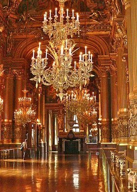 catchingtearsinrain:The Palais Garnier Opera House in Paris. Home of The Phantom of the Opera.