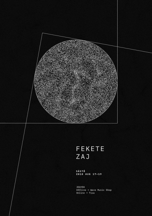 Fekete Zaj (Black Noise)Music festival identity and some other things