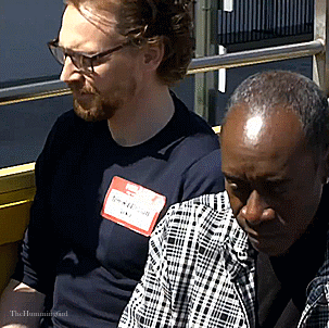 thehumming6ird:Tom Hiddleston and his fellow Avengers: Infinity War co-stars tour Los Angeles with J