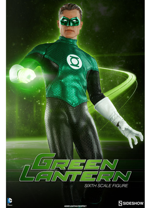 Green Lantern is the newest sixth scale action figure to join Sideshow’s line of DC heroes!Pre