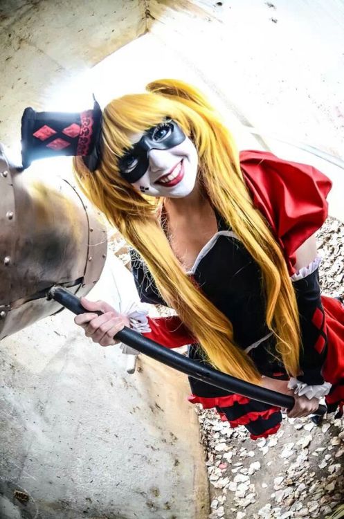 Porn Pics mikanicolecosplay:  Steampunk Harley Quinn