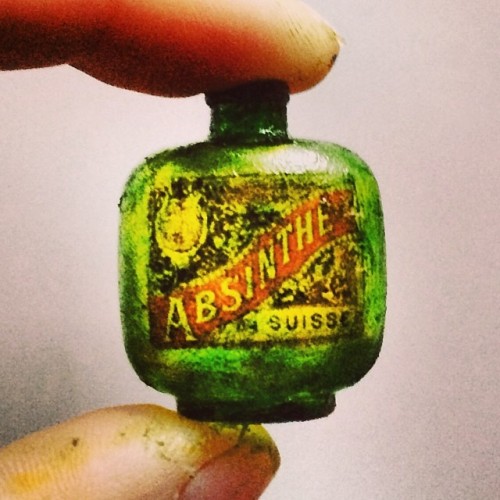 #asunder #absinthe #bottlejewelry #minibottle #lafeeverte #greenfairy