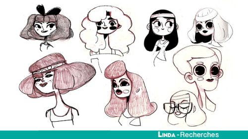 Linda, character development - Part 01I present you Linda, a character I created for a school exerci