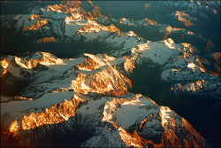 d-openess:  Golden sunset over Alps range //