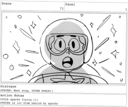 JUST A FEW HOURS AWAY FROM A BRAND NEW EPISODE OF STEVEN UNIVERSE! &ldquo;Space Race&rdquo; storyboarded and written by Jeff Liu and Joe Johnston airs TONIGHT AT 6:45pm E/P