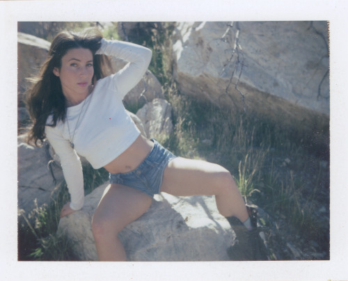 Serena, in the desert.Photographed by Me on Fuji 100c.