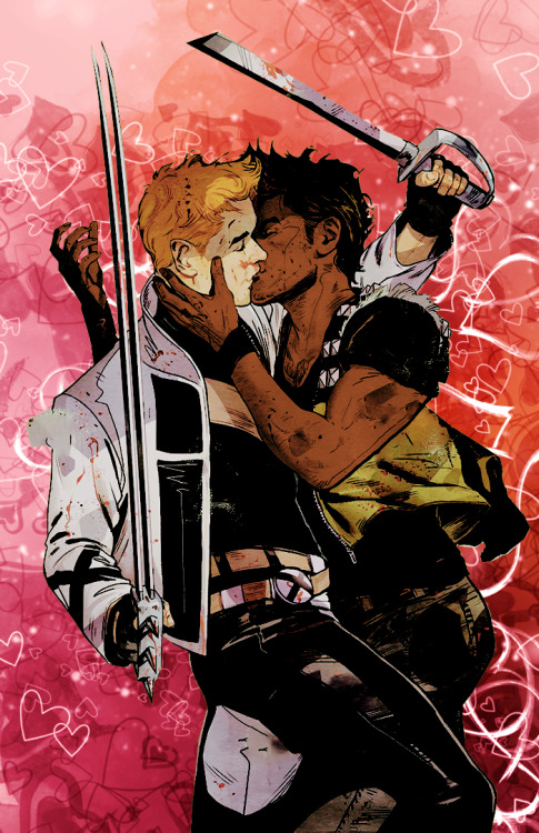 xforcesource:Shatterstar and Julio Richter - Art by Nick Robles