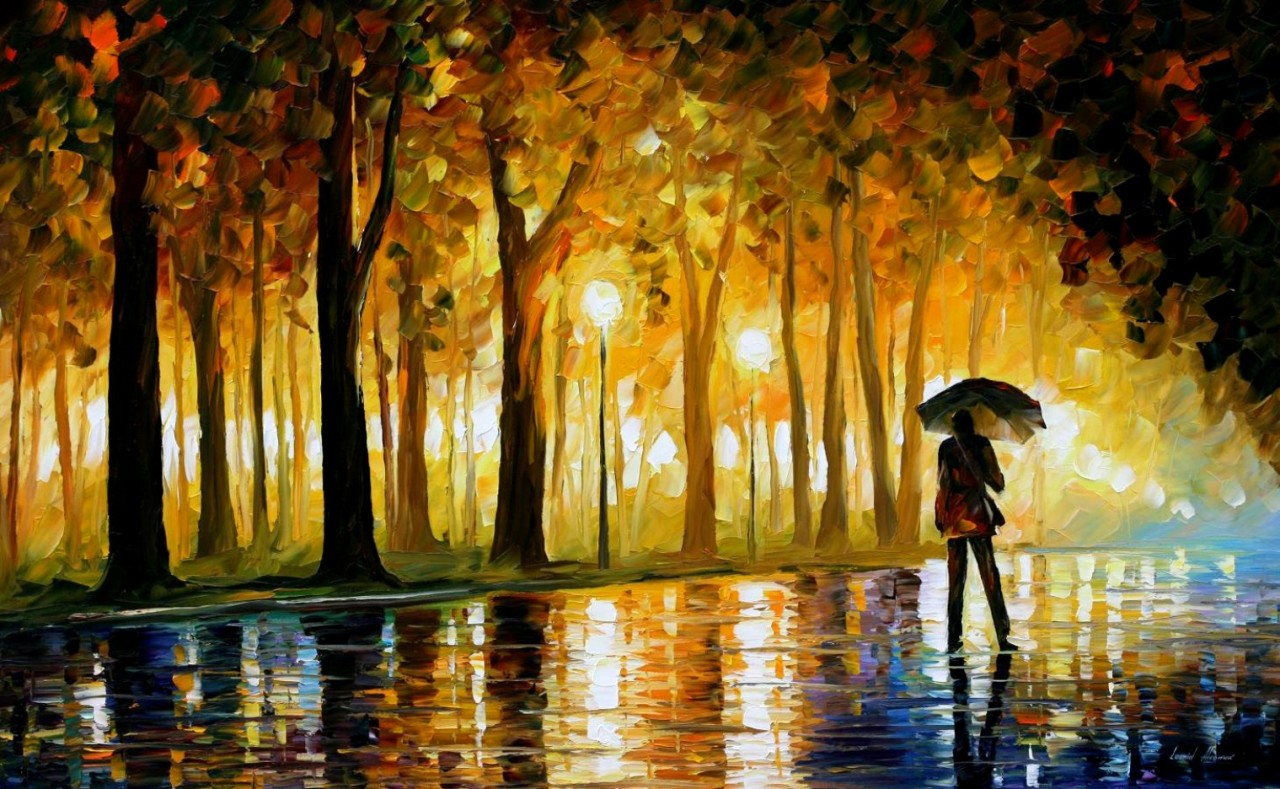 moons-and-mirrors:  jedavu:  Stunning Oil Painting On Canvas By Leonid Afremov  