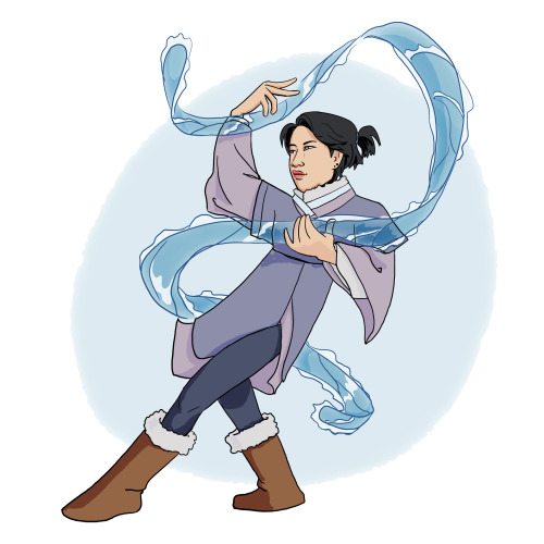 Finally Finished My SHINee As AtLA Benders Drawings! Inspired By And Based On This Post By @confetti-cake-key