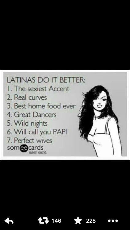 bitterbitchclubpresident:  thefrijolera:  I hate this shit.  This is so disgusting.Latinx women are more than a checklist.  I find it so disgusting how men will make fun of women with “daddy issues” but then want to be called daddy and Papi