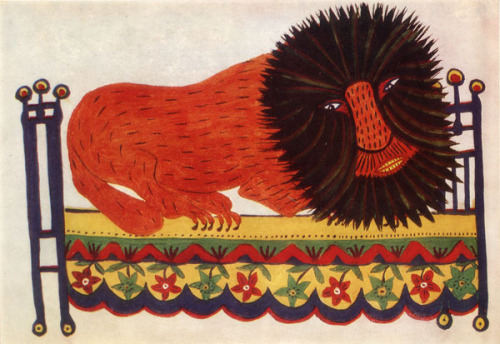 windypoplarsroom:Maria Primachenko“Lion” (1947)