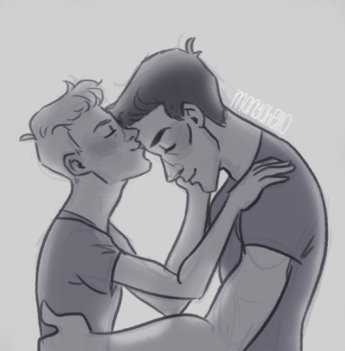 Thanks zimmermaenner for this zimbits forehead kisses prompt &lt;3