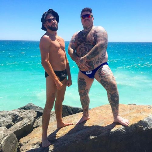 heavytats: lock-johnson: bearmythology: Matty Matheson posing down to his speedos to promote his Str