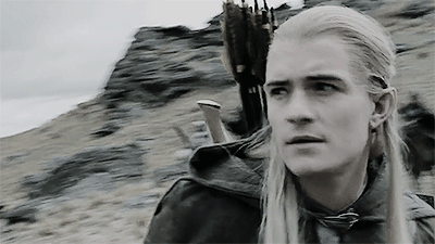 dailytolkien: anon requested: Aragorn & LegolasYou’re late. You look terrible.