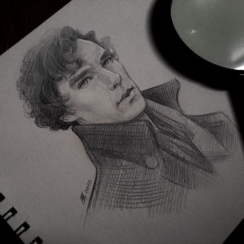 books: tendalee: Happy birthday dear Sherlock! ♥Just a quick sketch …   Happy birthday