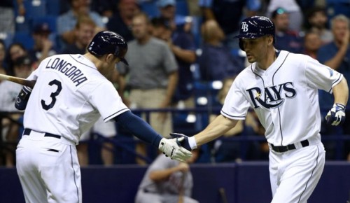 hugyerbud:  Grady Sizemore  (best jock porn name ever!) looks pretty good in his new Tampa Bay Rays uniform…but I still like him better out of it. Welcome to the team, sport…