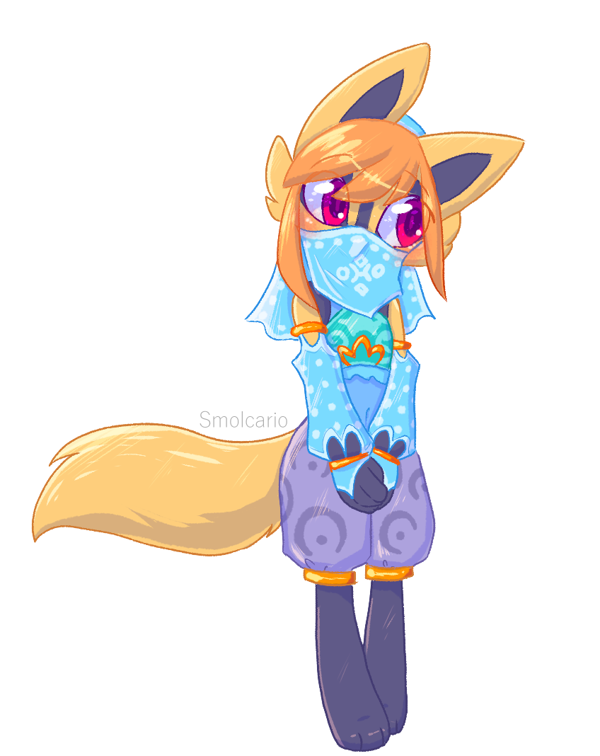 smolcario:  “Just as I thought! You make for quite a good-lookin’ gal.” //