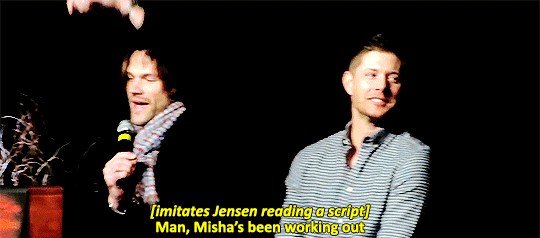 mishasminions:  HERE’S JENSEN OBJECTIFYING MISHA WITH THE TERM “HOT”, AND JARED