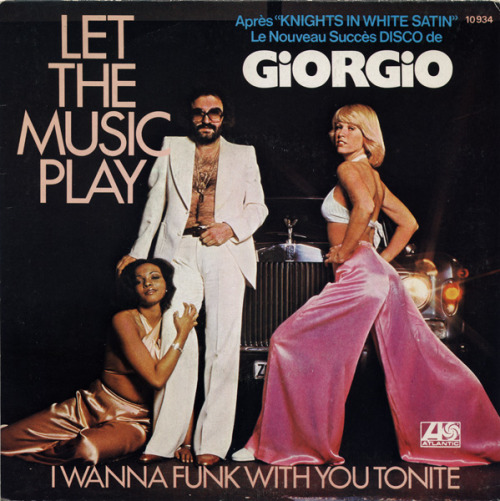 vinyloid:  Giorgio (Moroder) - Let The Music Play (France) 