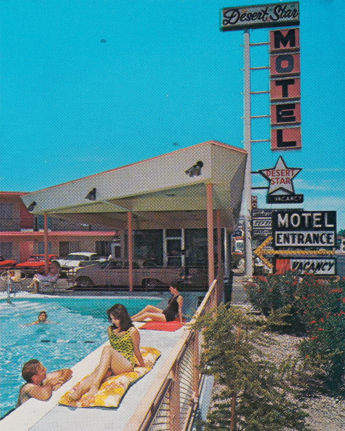 Postcard of Desert Star Motel, 1210 Las Vegas Blvd S. The motel opened in 1961 and in terms of its s