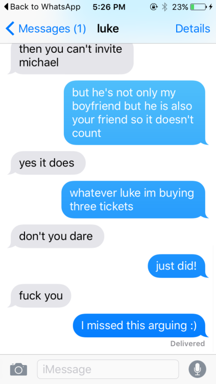 TEXT AU: You and luke have this weird twin thing (requested)