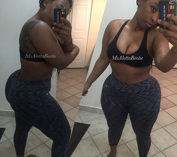 msalottabootie:  Bout to leave out for the gym 💃🏾💃🏾💪🏾😁 