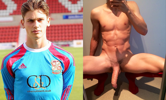 edcapitola2: str8boysworld:   All STRAGHT Boys. ALL DAY😏😏😏   👅More STRAIGHT BOYS WORLD Here!👅 Follow!💦  UK footballer, Aaron Moody, loves to talk dirty and show off his horse-hung dick. Follow me at https://edcapitola2.tumblr.com 