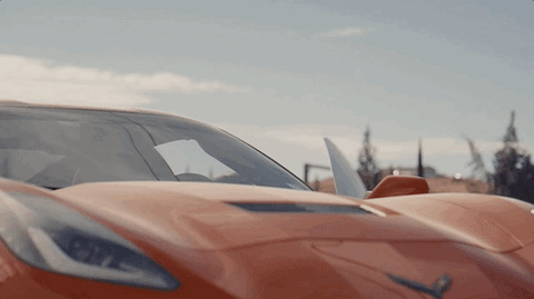 corvettes:  Cindy Crawford and a C7 Corvette
