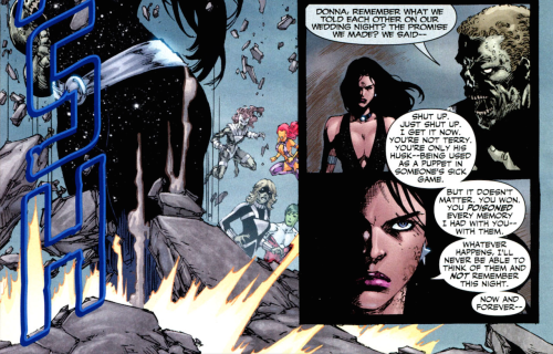 fullofcomics:Donna Troy, Letting Go, HARD. Blackest Night: Titans #3 (of 3)