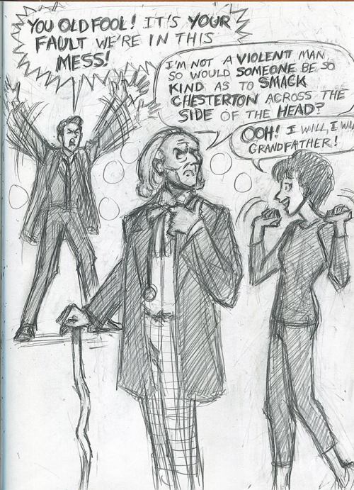 fleurdeneuf: imperialdalek: raineszramski: Some of the silly Doctor Who sketchbook cartoons I did be