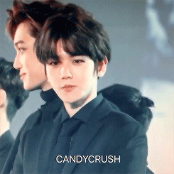 baehkkyun:  handsome baekhyun mouthing exo to the fans and then smiling (*⌒v⌒*)
