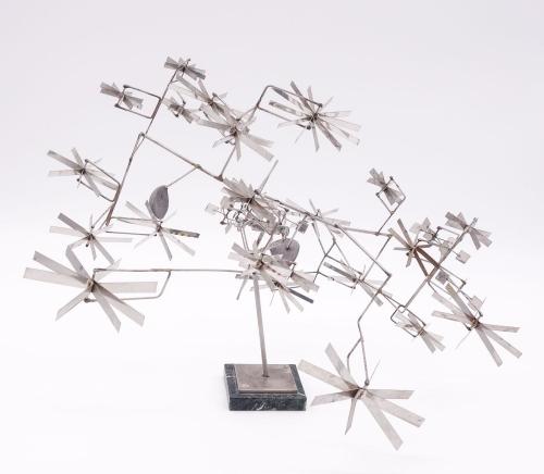 George Rickey, “28 Rotor 2 Solid,” 1992, 10 ¼ x 15 x 12" 