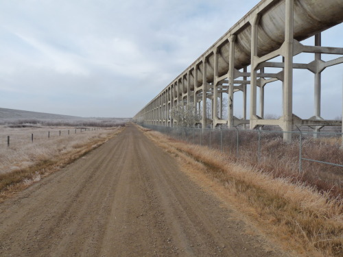 The Brooks Aqueduct is one of many Canadian Pacific Railway irrigation projects that were intended t