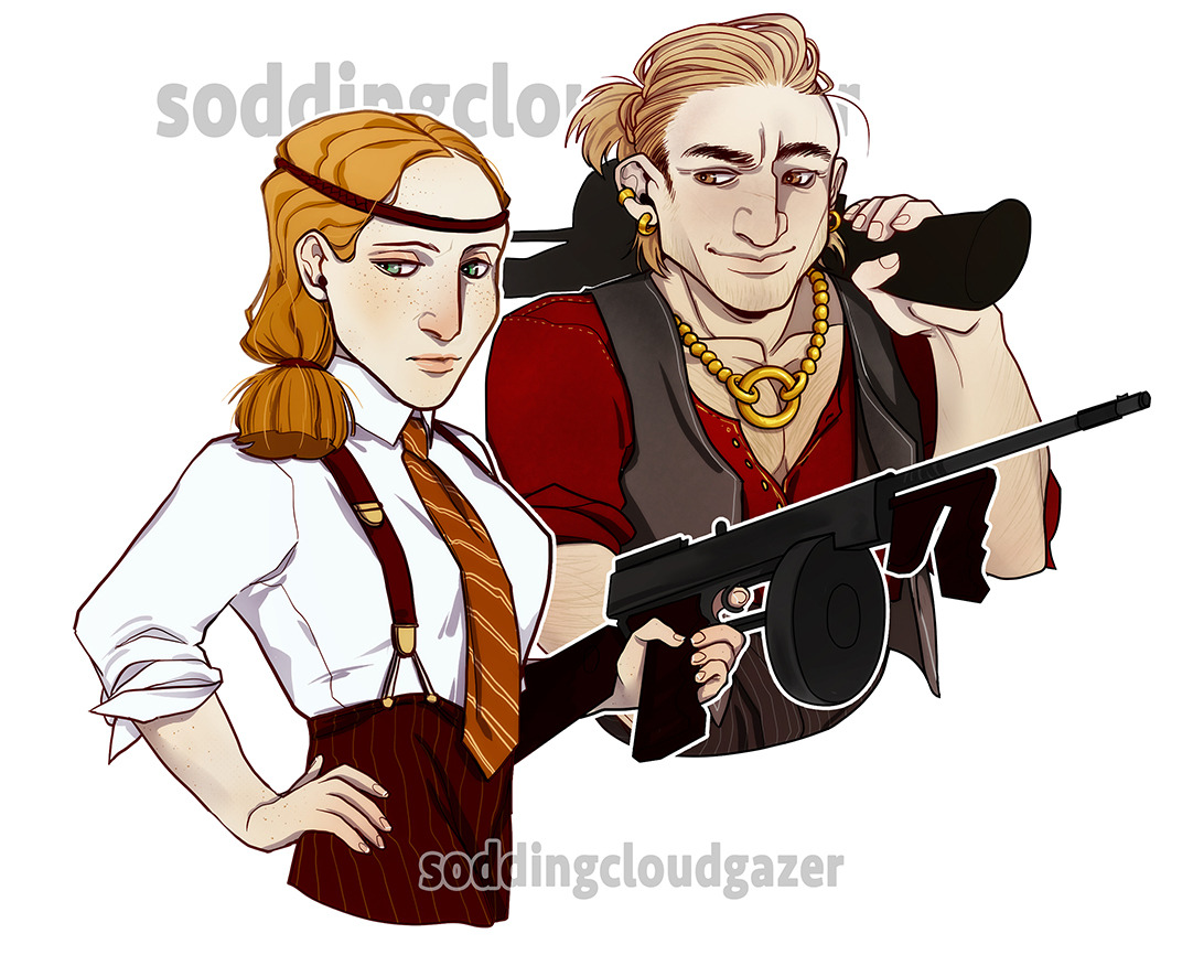 soddingcloudgazer:  1920′s inspired da2 companions (´◉ ω ◉`)？ 
