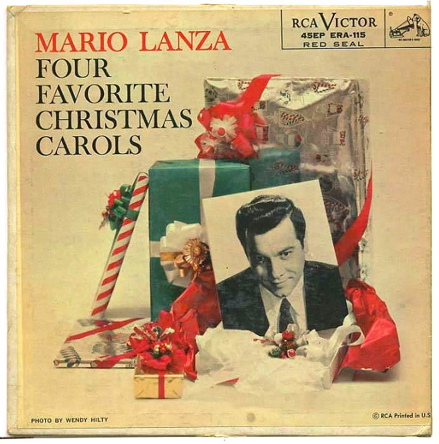 classicwaxxx:  Mario Lanza “Four Favorite Christmas Carols” EP - RCA Victor Records,