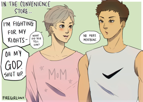 firegirl6464art:  just daichi being a dad(haikyuu x spongebob is the best OTP, let’s be real guys)