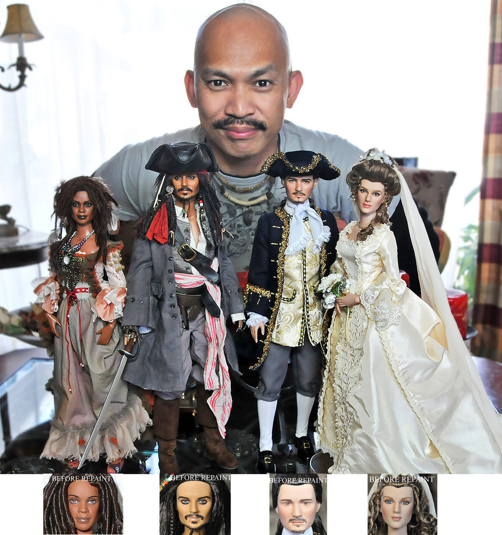 withthebarenecessities:  seraphica:  Filipino-born artist Noel Cruz restyles dolls