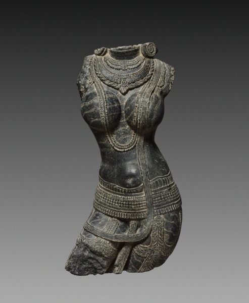 mini-girlz:  Female Torso (Tara) 1000s Eastern India, Pala period, 11th century Black chlorite Overall - h:89.00 w:44.00 d:19.00 cm (h:35 w:17 5/16 d:7 7/16 inches) Wt: 242 via > clevelandart.org 