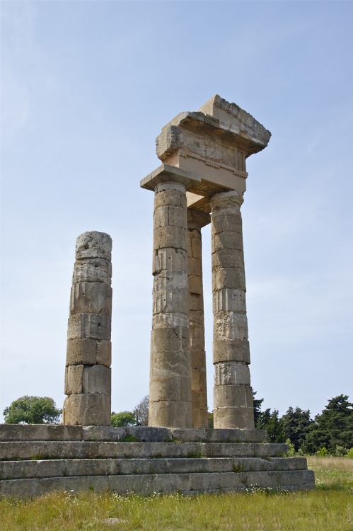 via-appia: Temple of Pythian Apollo, Acropolis of Rhodes, 5th - 3rd century BC
