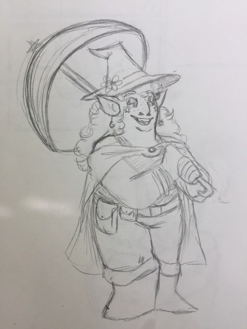 grayadoxography:The goddamn wizard is named Taako[image description: a sketch on white paper of Taak