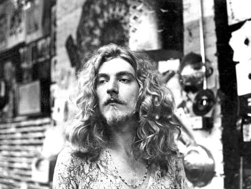soundsof71:  Led Zeppelin: Robert Plant at Bleecker Bob’s record store, Greenwich Village, NYC 1970
