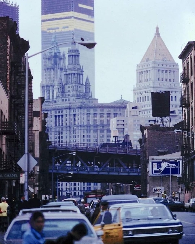 Posted @withregram • @retronyc World Trade Center under construction from East Broadway and Pike Street. (1971)