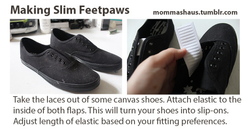 fursuit-tutorials: mommashaus: Slim Fursuit Feet Paw Tutorial. Just finished a second set of feet pa