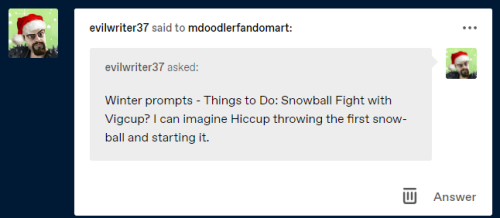 evilwriter37: mdoodlerfandomart: Things To Do #02 - Snowball Fight - Vigcup @evilwriter37Viggo reall