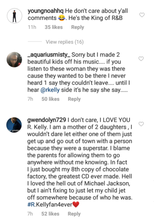 flyandfamousblackgirls:  Please do better protecting Black girls! Good lord! No surprise that R. Kelly is back charting on Itunes. This is a fool.  Have this same energy when they lock his ass up for this new tape. 