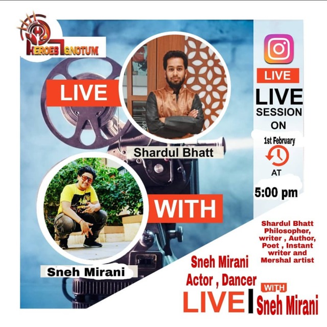 Mirani a young talent actor, dancer working in many shows and also amazing personality or a dancer he is also working in badi door se aaye hai @snehmirani_03   @panditkrunal   Heroesignotum #heroesignotumnight #heroesignotum #shardulbhattphilosopher @shardulbhattphilosopher  https://www.instagram.com/p/CKuKQ6BnDps/?igshid=1mb5ub8zlclo8 #heroesignotumnight#heroesignotum#shardulbhattphilosopher
